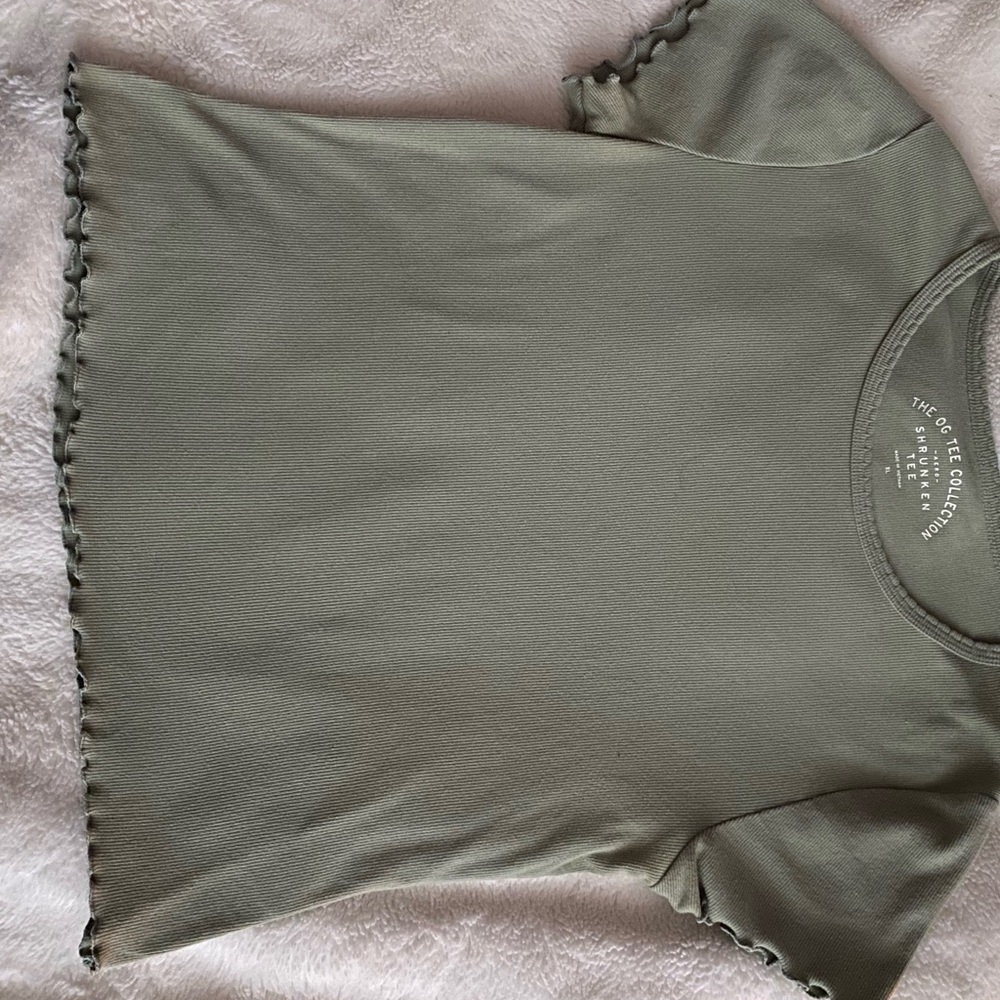 Sage green comfy T-shirt. Size X-L.